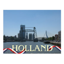 Rotterdam jette un pont sur la carte postale de la