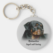 Rottweilers loyaux et Keychain aimant Porte-clé