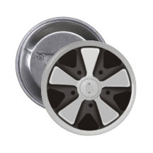Roue classique de courses d'automobiles de sports  badges avec agrafe