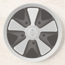 Roue classique de courses d'automobiles de sports  dessous de verres
