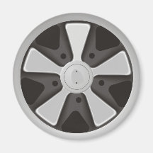 Roue classique de courses d'automobiles de sports  aimants pour réfrigérateur