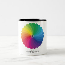 Roue de couleur tasse à café