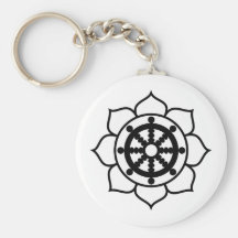 Roue de Dharma de fleur de Lotus Porte-clef