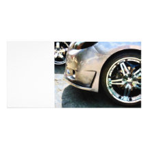 Roues brillantes cartes de vœux avec photo