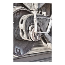 Roues de train motifs pour papier à lettre