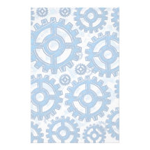 Roues de vitesse bleues papier à lettre