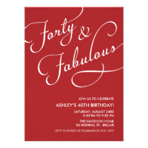 Rouge 40 et invitations fabuleuses