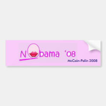 Rouge à lèvres NOBama Autocollants Pour Voiture