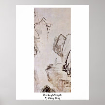 Rouge-A poussé des feuilles l'érable par Chang Fen Posters