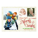 Rouge blanc de la joyeuse et lumineuse carte 3-Pho Invitations