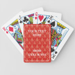 Rouge classique jeux de cartes