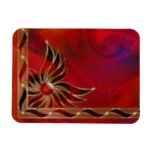 Rouge comme aimant flexible de flamme magnets en vinyle