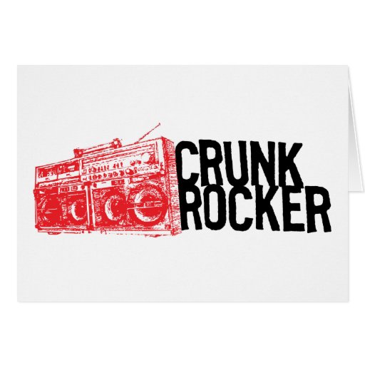 Rouge de Boombox de balancier de Lil Jon "Crunk " Cartes De Vœux