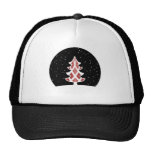Rouge de ciel de Milou de rubans d'arbre de Noël Casquettes