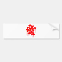 Rouge de Dubstep FatCap Autocollants Pour Voiture
