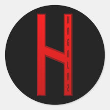 Rouge de Hagalaz Rune Autocollant