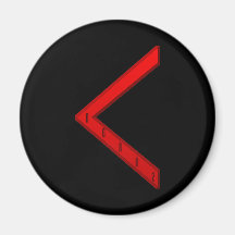 Rouge de Kenaz Rune Aimants