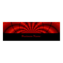 Rouge de tissu de Faux de carte de visite sur le n