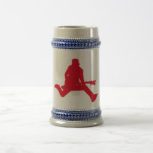 Rouge de vedette du rock tasse