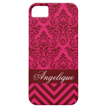 Rouge des roses indien | de concepteur de damassé  étuis iPhone 5