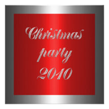 Rouge et argent de Noël d'invitation
