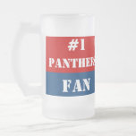 Rouge et marine de la fan #1 tasse à café