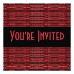 rouge et noir invitations