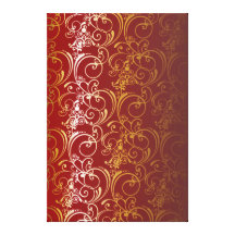 rouge et toile d'or toile tendue sur châssis