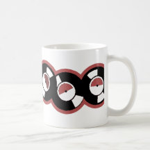 Rouge record de rangée mug