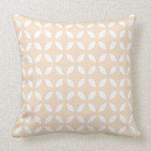 Rougissent le coussin géométrique rose de motif