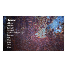 Rouille bleue cartes de visite professionnelles