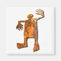 Rouille d'homme de danse magnets pour réfrigérateur