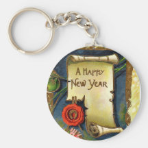 Rouleau de bonne année porte-clefs