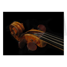 Rouleau de violon cartes de vœux