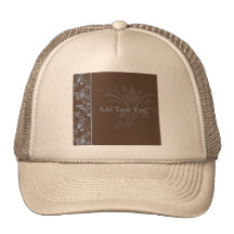 Rouleau floral de bigorneau de chocolat casquette