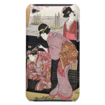 Rouleau japonais frais de dame de geisha de trio d coque barely there iPod