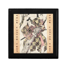 Rouleau samouraï vintage japonais frais d'ukiyo-e coffret cadeau