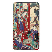 Rouleau vintage japonais frais de geisha de trio d coques iPod touch 