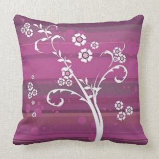 Rouleaux pour rectifier des fleurs de fushia - oreiller