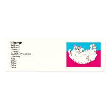 Roulement Kitty sur le rose Modèles De Cartes De Visite