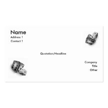 Roulez les matrices cartes de visite personnelles