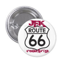 route66, promenade en voiture, JFK Badges Avec Agrafe