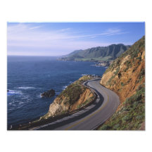 Route 1 le long de la côte de la Californie près Impression Photo