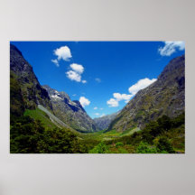 Route à Milford Sound Poster