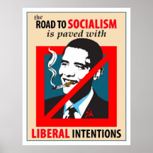Route de Barack Obama à l'affiche de socialisme