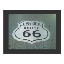 Route de mère de l'itinéraire 66 cartes postales