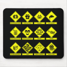 Route des menaces Mousepad Tapis De Souris