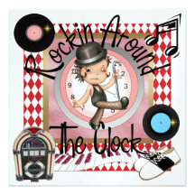 Royal une partie de Rockin - SRF Invitations Personnalisables