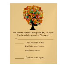 RSVP Carte-Exigent 5 x 7 la taille Inivitations Invitations Personnalisables