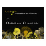 rsvp d'or de pissenlit cartons d'invitation